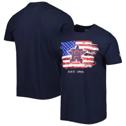 Men's New Era Navy Houston Astros 4th of July Jersey T-Shirt