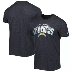 New Era Shop 3 Men's New Era Heathered Black Los Angeles Chargers Training Collection T-Shirt
