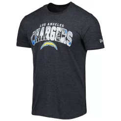 Men's New Era Heathered Black Los Angeles Chargers Training Collection T-Shirt -New Era Shop 5908008 ALT2