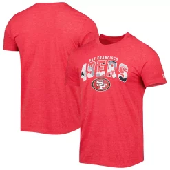New Era Shop 5 Men's New Era Heathered Scarlet San Francisco 49ers Training Collection T-Shirt