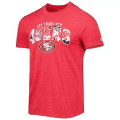 Men's New Era Heathered Scarlet San Francisco 49ers Training Collection T-Shirt -New Era Shop 5908259 ALT2