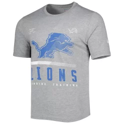 Men's New Era Heathered Gray Detroit Lions Combine Authentic Red Zone T-Shirt -New Era Shop 5908346 ALT2