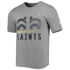 Men's New Era Heathered Gray New Orleans Saints Combine Authentic Red Zone T-Shirt -New Era Shop 5908357 ALT2