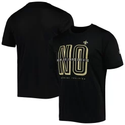 Men's New Era Black New Orleans Saints Scrimmage T-Shirt