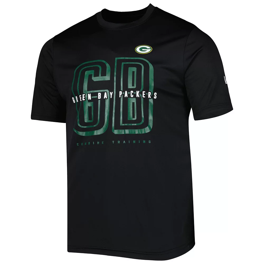 Men's New Era Black Green Bay Packers Scrimmage T-Shirt 3 Men's New Era Black Green Bay Packers Scrimmage T-Shirt - Image 3