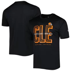 Men's New Era Black Cleveland Browns Scrimmage T-Shirt