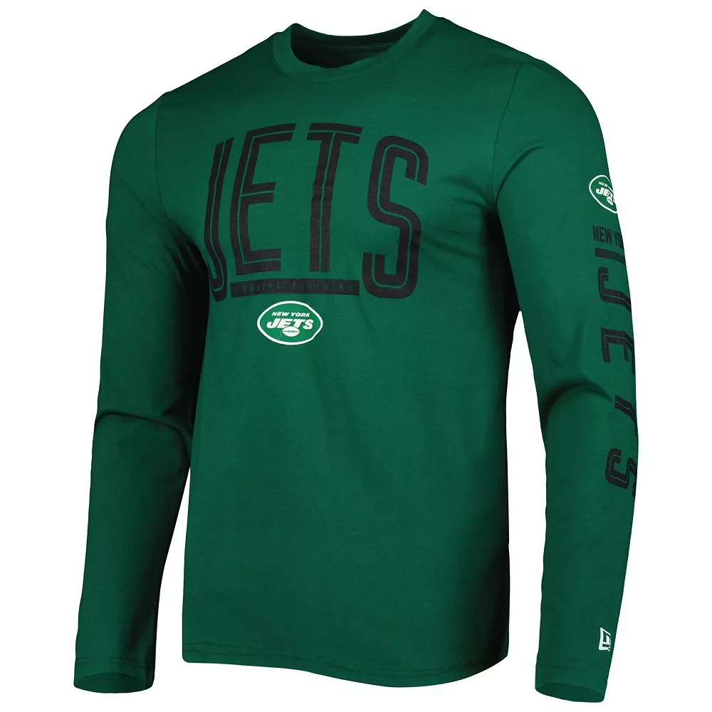 Men's New Era Green New York Jets Combine Authentic Home Stadium Long Sleeve T-Shirt 3 Men's New Era Green New York Jets Combine Authentic Home Stadium Long Sleeve T-Shirt - Image 3