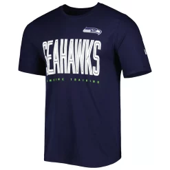 Men's New Era College Navy Seattle Seahawks Combine Authentic Training Huddle Up T-Shirt -New Era Shop 5916190 ALT2