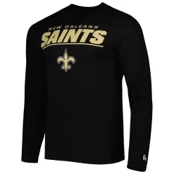 Men's New Era Black New Orleans Saints Combine Authentic Stated Long Sleeve T-Shirt -New Era Shop 5916212 ALT2