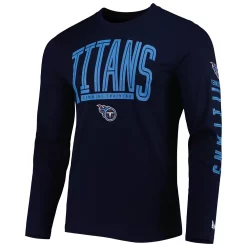 Men's New Era Navy Tennessee Titans Combine Authentic Home Stadium Long Sleeve T-Shirt -New Era Shop 5916733 ALT2