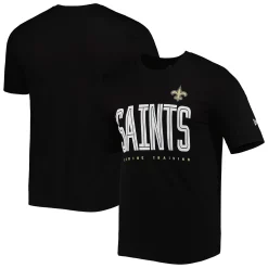Men's New Era Black New Orleans Saints Combine Authentic Training Huddle Up T-Shirt