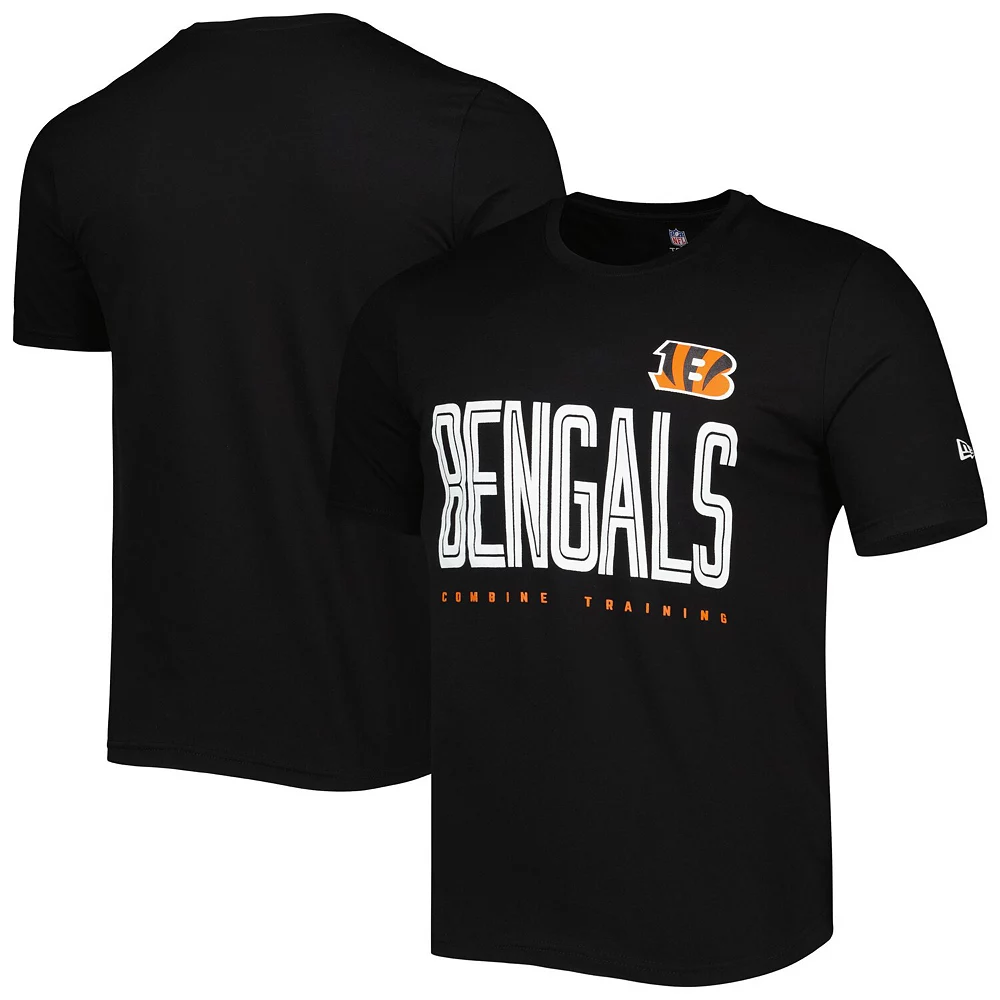 Men's New Era Black Cincinnati Bengals Combine Authentic Training Huddle Up T-Shirt 1 Men's New Era Black Cincinnati Bengals Combine Authentic Training Huddle Up T-Shirt