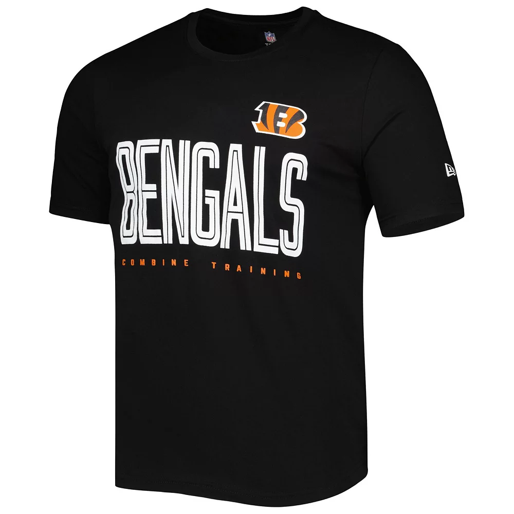 Men's New Era Black Cincinnati Bengals Combine Authentic Training Huddle Up T-Shirt 3 Men's New Era Black Cincinnati Bengals Combine Authentic Training Huddle Up T-Shirt - Image 3