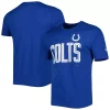Men's New Era Royal Indianapolis Colts Combine Authentic Training Huddle Up T-Shirt