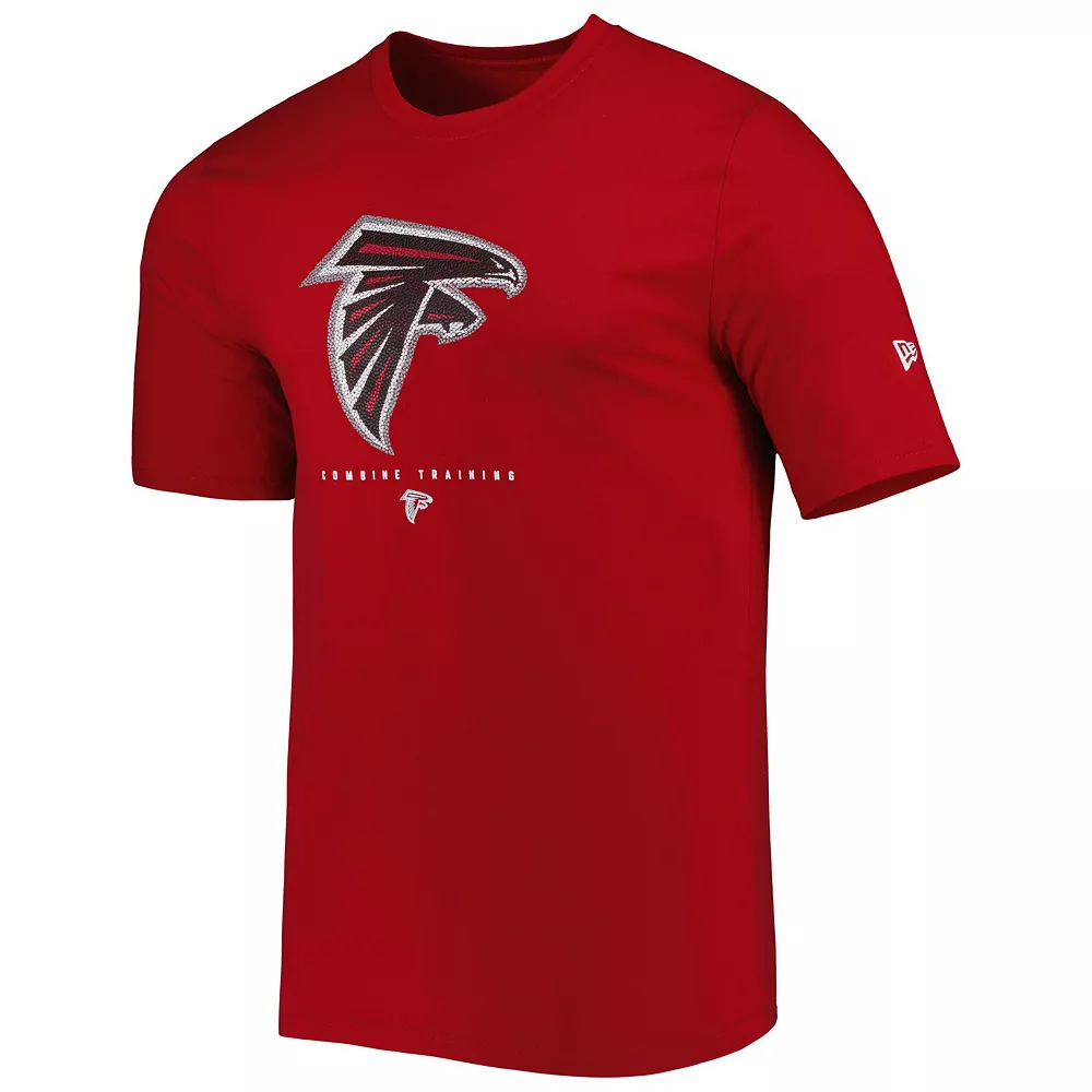 Men's New Era Red Atlanta Falcons Combine Authentic Ball Logo T-Shirt 3 Men's New Era Red Atlanta Falcons Combine Authentic Ball Logo T-Shirt - Image 3