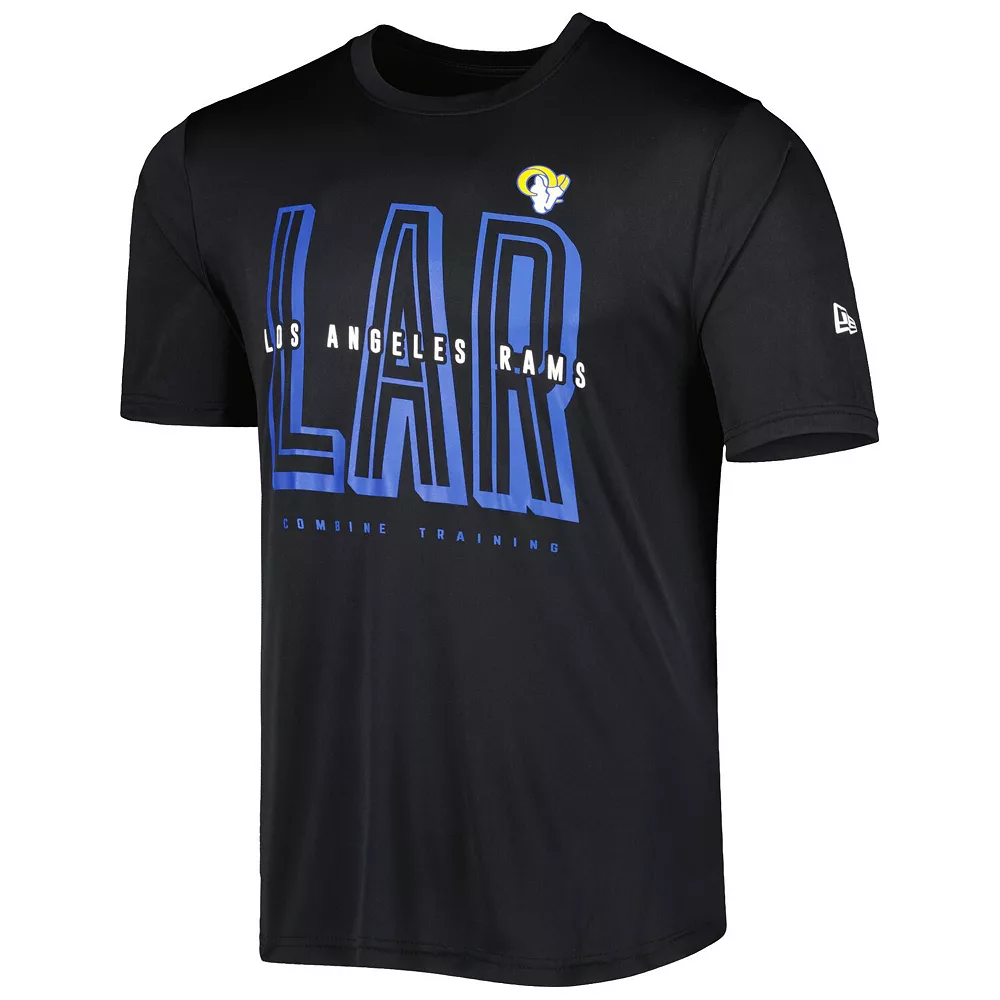Men's New Era Black Los Angeles Rams Scrimmage T-Shirt 3 Men's New Era Black Los Angeles Rams Scrimmage T-Shirt - Image 3