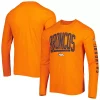 Men's New Era Orange Denver Broncos Combine Authentic Home Stadium Long Sleeve T-Shirt