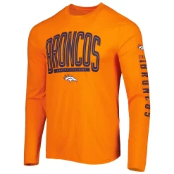 Men's New Era Orange Denver Broncos Combine Authentic Home Stadium Long Sleeve T-Shirt -New Era Shop 5929981 ALT2