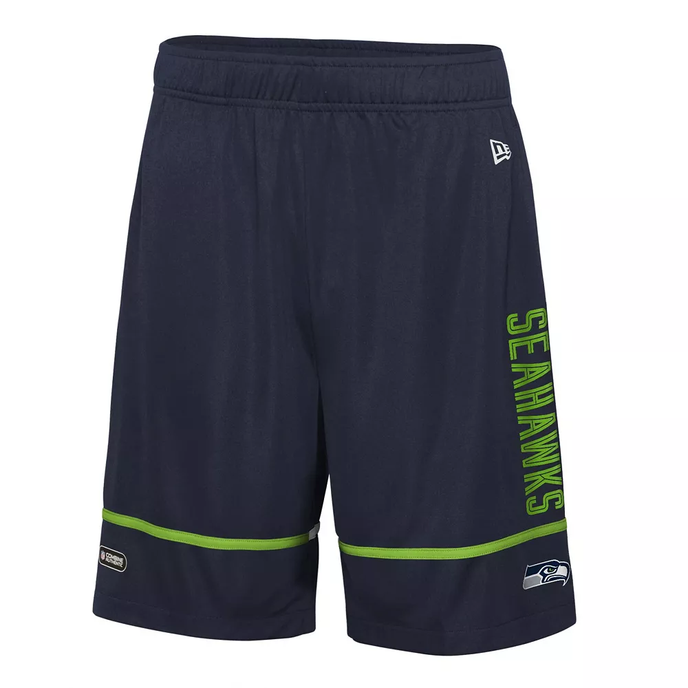 Men's New Era College Navy Seattle Seahawks Combine Authentic Rusher Training Shorts 3 Men's New Era College Navy Seattle Seahawks Combine Authentic Rusher Training Shorts - Image 3