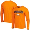 Men's New Era Orange Denver Broncos Combine Authentic Stated Long Sleeve T-Shirt
