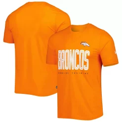 Men's New Era Orange Denver Broncos Combine Authentic Training Huddle Up T-Shirt