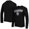 Men's New Era Black Las Vegas Raiders Combine Authentic Stated Long Sleeve T-Shirt