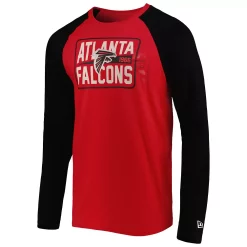 Men's New Era Red Atlanta Falcons Current Raglan Long Sleeve T-Shirt -New Era Shop 5936567 ALT2