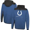Men's New Era Royal Indianapolis Colts Combine Authentic Hard Hitter Pullover Hoodie