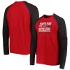 Men's New Era Red Tampa Bay Buccaneers Current Raglan Long Sleeve T-Shirt