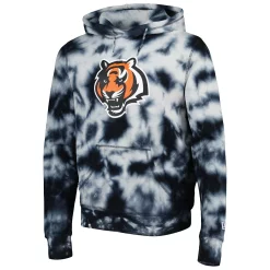Men's New Era Black Cincinnati Bengals Team Tie-Dye Pullover Hoodie -New Era Shop 5938897 ALT2