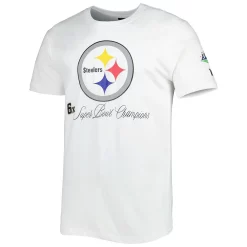 Men's New Era White Pittsburgh Steelers Historic Champs T-Shirt -New Era Shop 5950837 ALT2