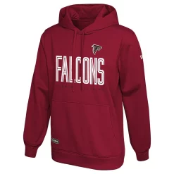 Men's New Era Red Atlanta Falcons Combine Authentic Huddle Up Pullover Hoodie
