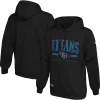 Men's New Era Black Tennessee Titans Combine Authentic Coin Toss Pullover Hoodie
