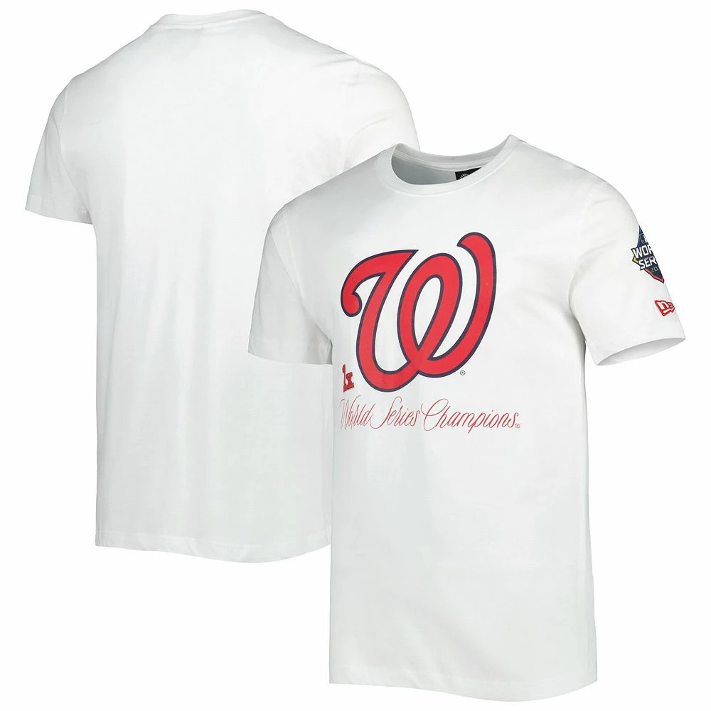 Men's New Era White Washington Nationals Historical Championship T-Shirt 1 Men's New Era White Washington Nationals Historical Championship T-Shirt