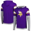 Men's New Era Purple Minnesota Vikings Long Sleeve Hoodie T-Shirt