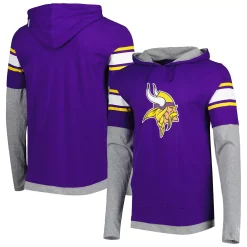 Men's New Era Purple Minnesota Vikings Long Sleeve Hoodie T-Shirt