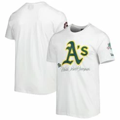 Men's New Era White Oakland Athletics Historical Championship T-Shirt