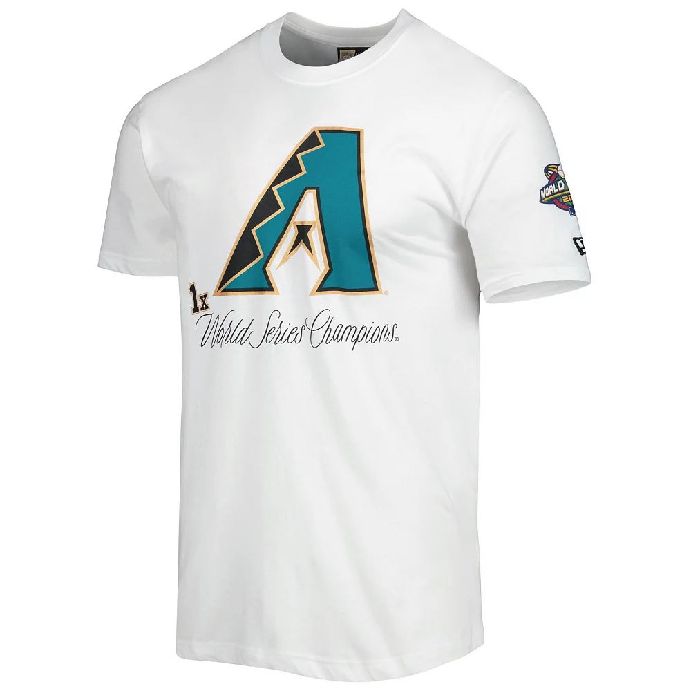 Men's New Era White Arizona Diamondbacks Historical Championship T-Shirt 3 Men's New Era White Arizona Diamondbacks Historical Championship T-Shirt - Image 3