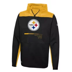 Men's New Era Black Pittsburgh Steelers Hard Hitter Pullover Hoodie 5 Men's New Era Black Pittsburgh Steelers Hard Hitter Pullover Hoodie -New Era Shop 5951879 ALT2