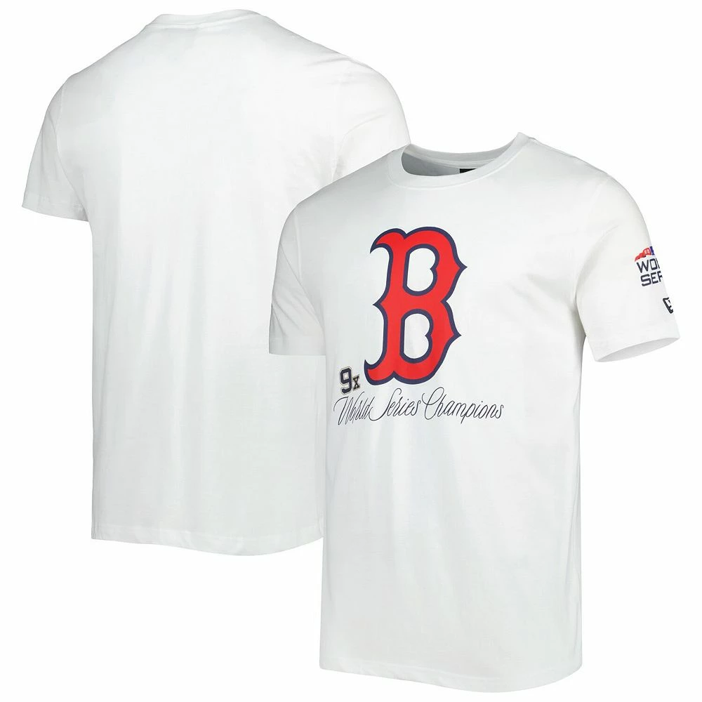 Men's New Era White Boston Red Sox Historical Championship T-Shirt 1 Men's New Era White Boston Red Sox Historical Championship T-Shirt