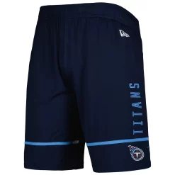 Men's New Era Navy Tennessee Titans Combine Authentic Rusher Training Shorts -New Era Shop 5951956 ALT2