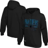 Men's New Era Black Carolina Panthers Combine Authentic Coin Toss Pullover Hoodie