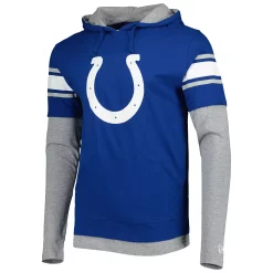 Men's New Era Royal Indianapolis Colts Long Sleeve Hoodie T-Shirt -New Era Shop 5952481 ALT2