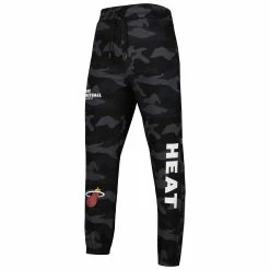 Men's New Era Black/Camo Miami Heat Tonal Joggers -New Era Shop 5952599 ALT2