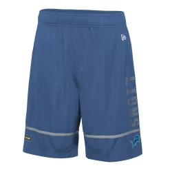 Men's New Era Blue Detroit Lions Combine Authentic Rusher Training Shorts -New Era Shop 5952733 ALT2