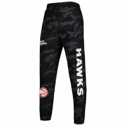 Men's New Era Black/Camo Atlanta Hawks Tonal Joggers -New Era Shop 5953450 ALT2