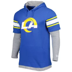 Men's New Era Royal Los Angeles Rams Long Sleeve Hoodie T-Shirt 5 Men's New Era Royal Los Angeles Rams Long Sleeve Hoodie T-Shirt -New Era Shop 5968581 ALT2