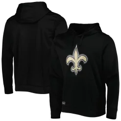 Men's New Era Black New Orleans Saints Combine Authentic Stadium Pullover Hoodie
