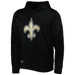 Men's New Era Black New Orleans Saints Combine Authentic Stadium Pullover Hoodie -New Era Shop 5968696 ALT2