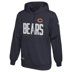 Men's New Era Navy Chicago Bears Combine Authentic Huddle Up Pullover Hoodie